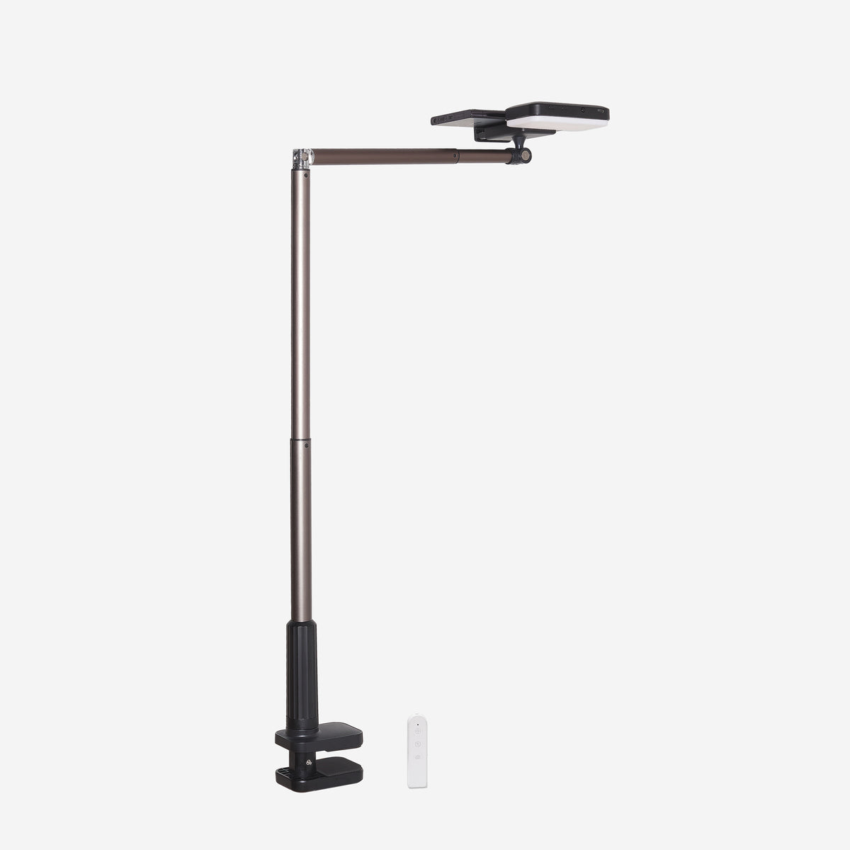 Pack support à pince noir en vue aérienne pour téléphones  