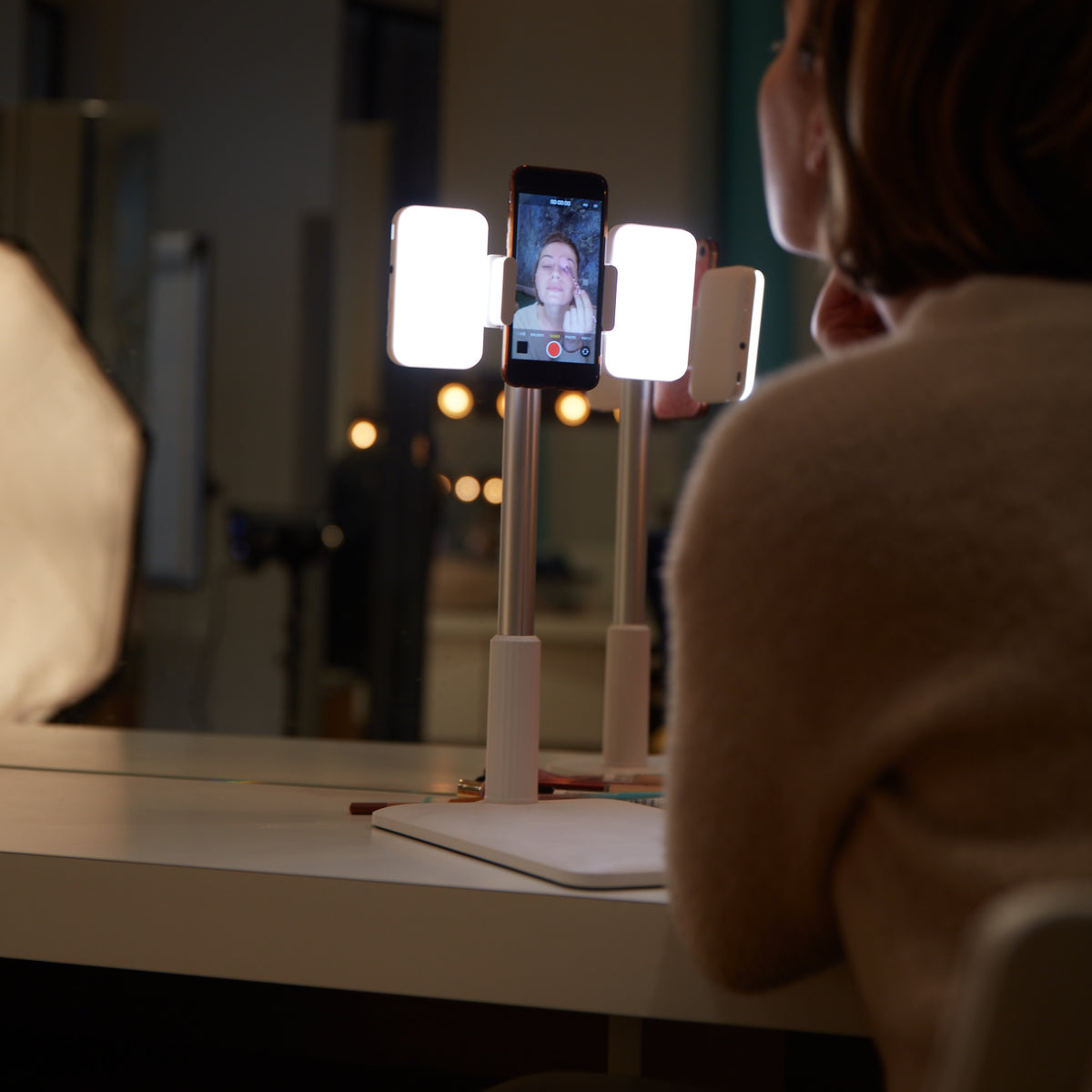 Support TechRevolve avec Led's allumer